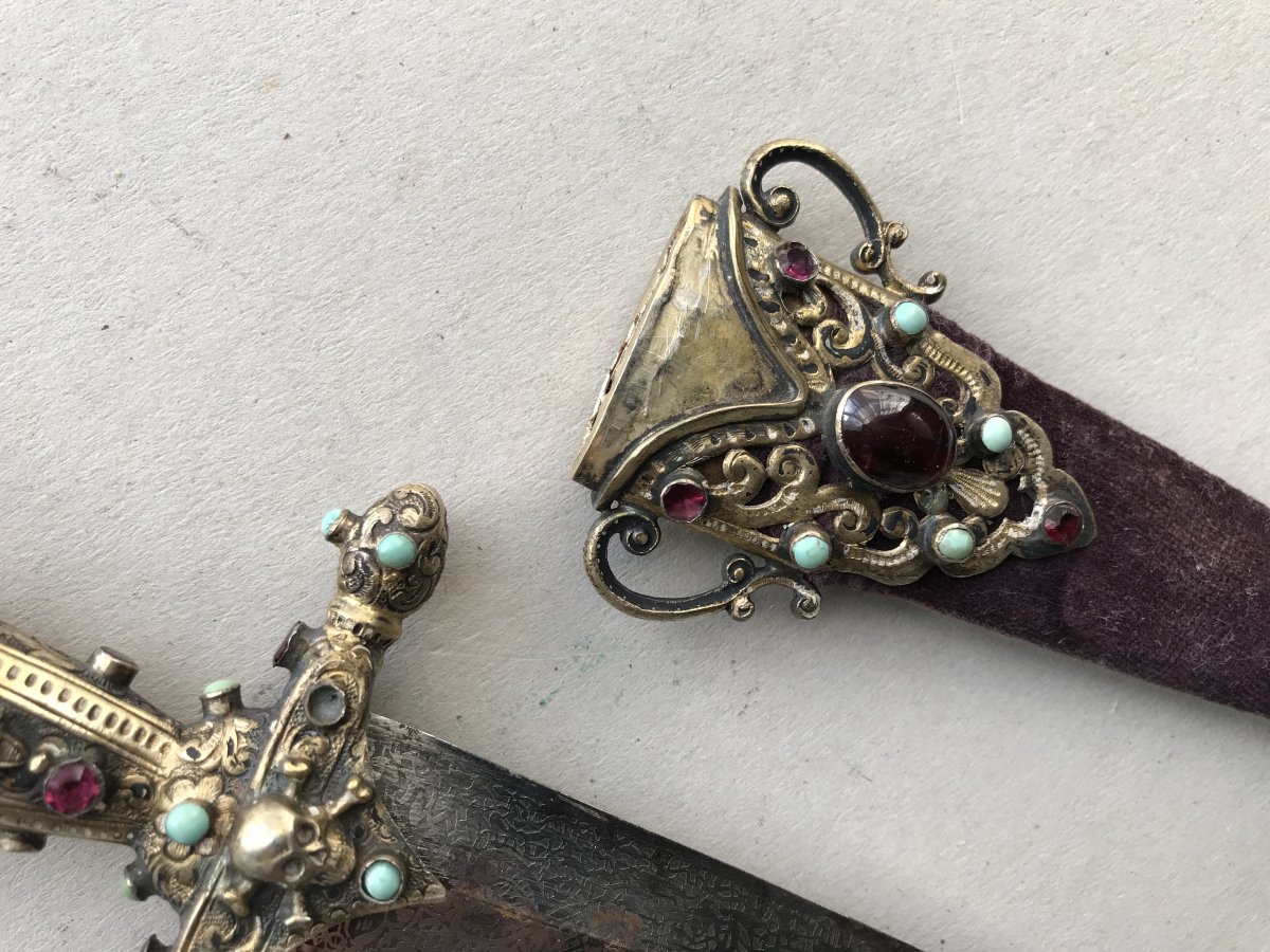 Petite Dague Maconnique en vermeil-photo-4