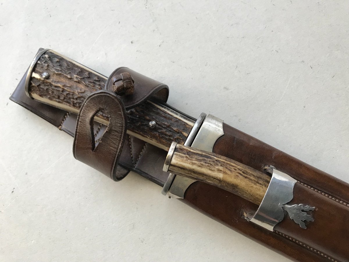 Grand Et Puisant Couteau De Chasse-photo-2