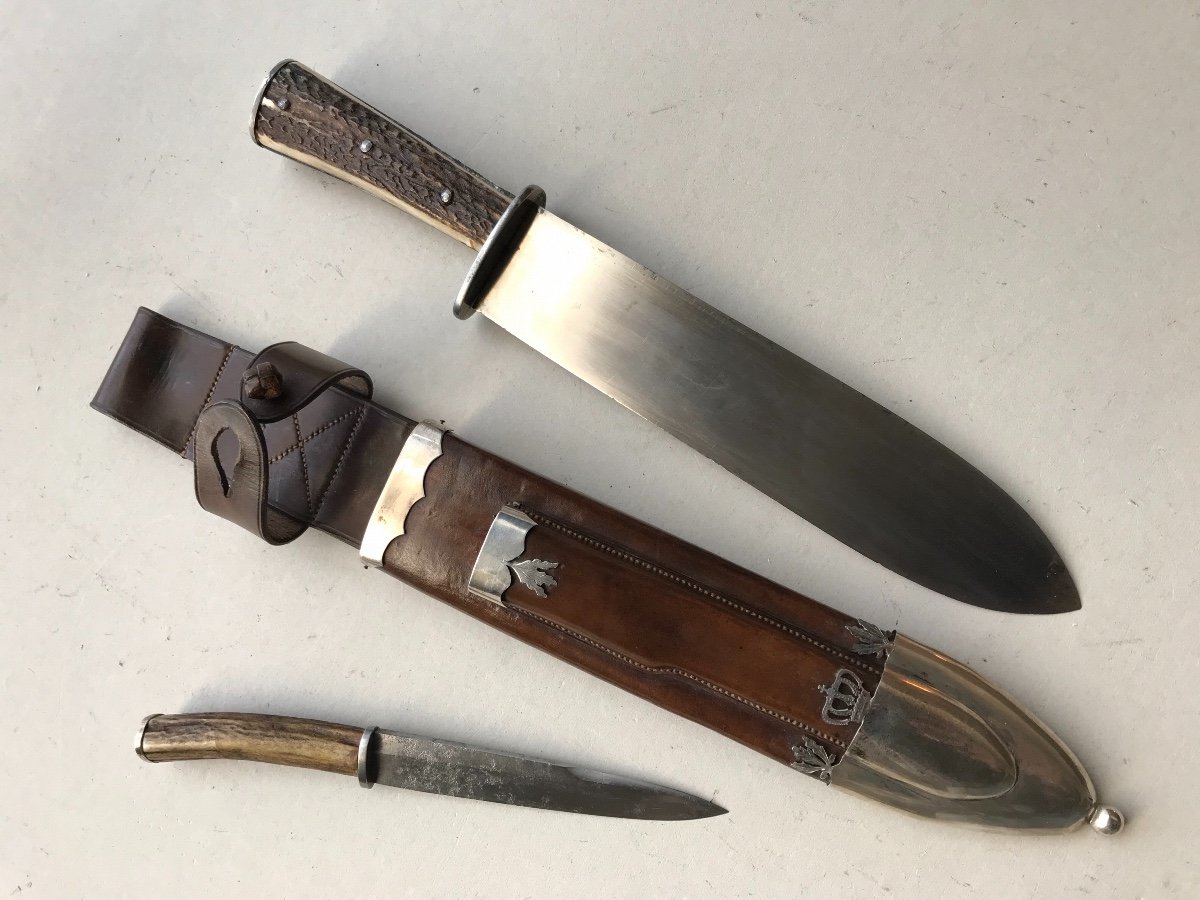 Grand Et Puisant Couteau De Chasse-photo-3
