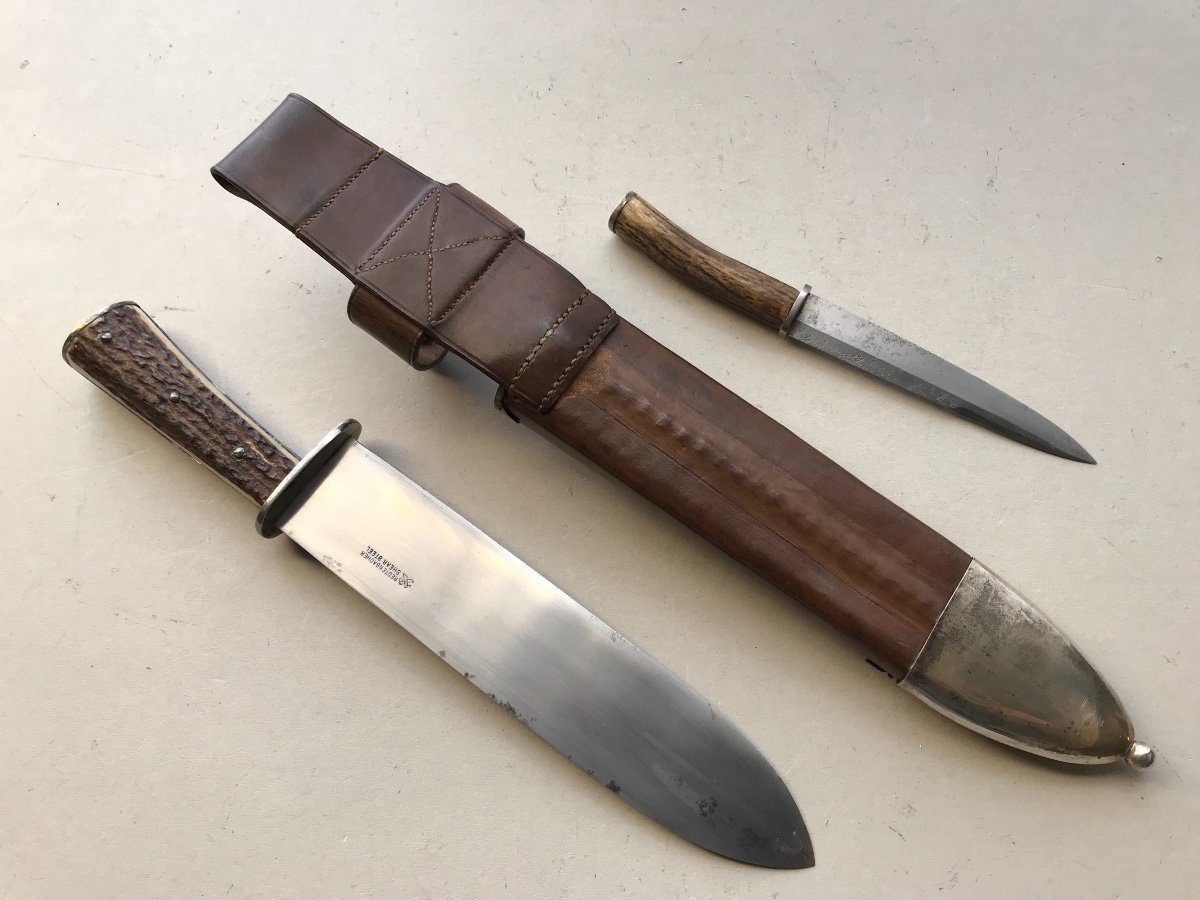 Grand Et Puisant Couteau De Chasse-photo-4