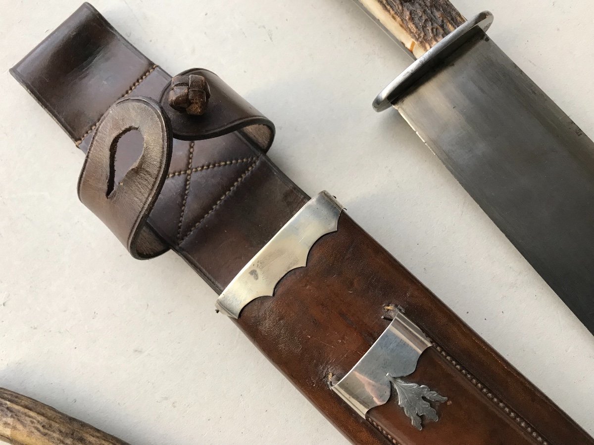 Grand Et Puisant Couteau De Chasse-photo-1
