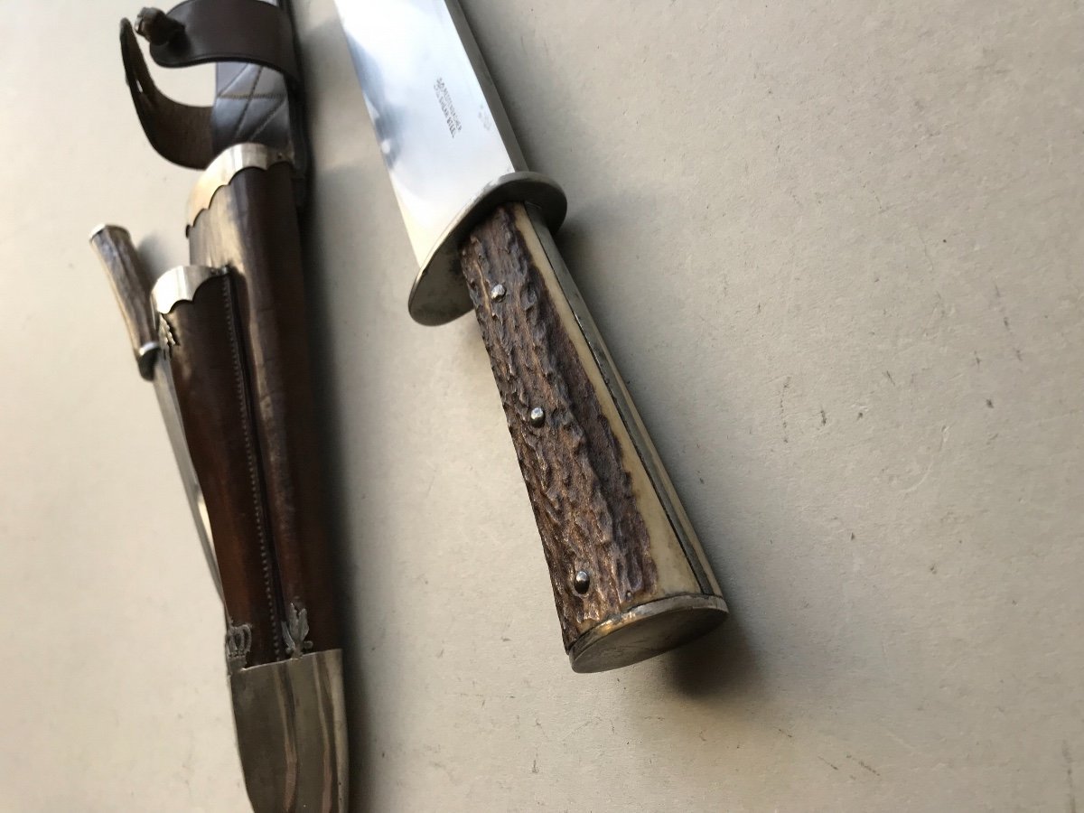 Grand Et Puisant Couteau De Chasse-photo-3