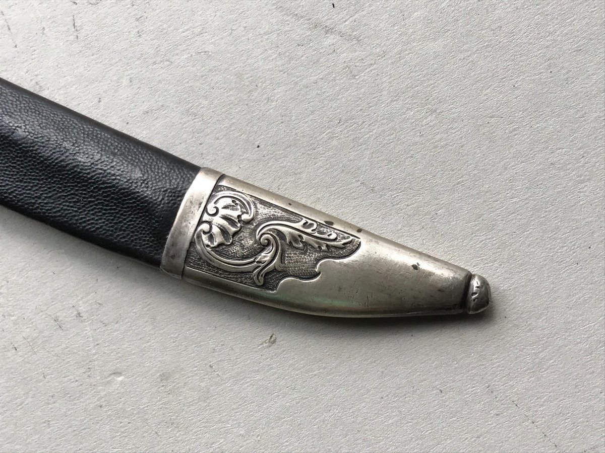 Hunting Dagger In Sterling Silver-photo-2