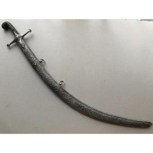 Large Silver Shamshir Sword