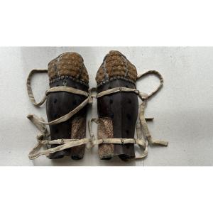 Suneate pour grande armure de samurai