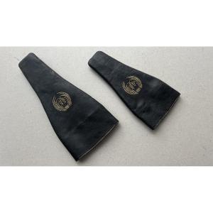 Pair Of Japanese Samurai Dai Sho Sword Grip Covers