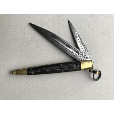 Double Lamme Folded Folding Knife