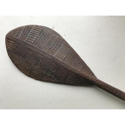 Extrememely Nice Ceremonial Paddle Club Of The Austral Islands / New Guinea