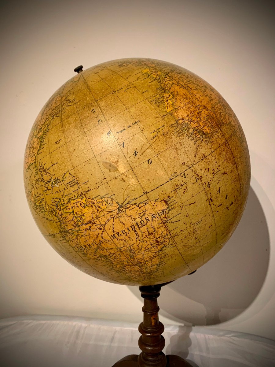 Early 20th Century Tabletop Terrestrial Globe-photo-2