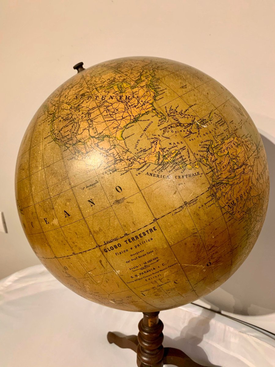 Early 20th Century Tabletop Terrestrial Globe-photo-2