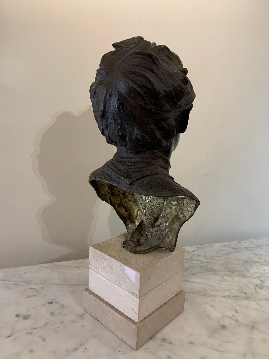 Early 20th Century Vincenzo Cinque “scugnizzo” Bronze Sculpture -photo-4