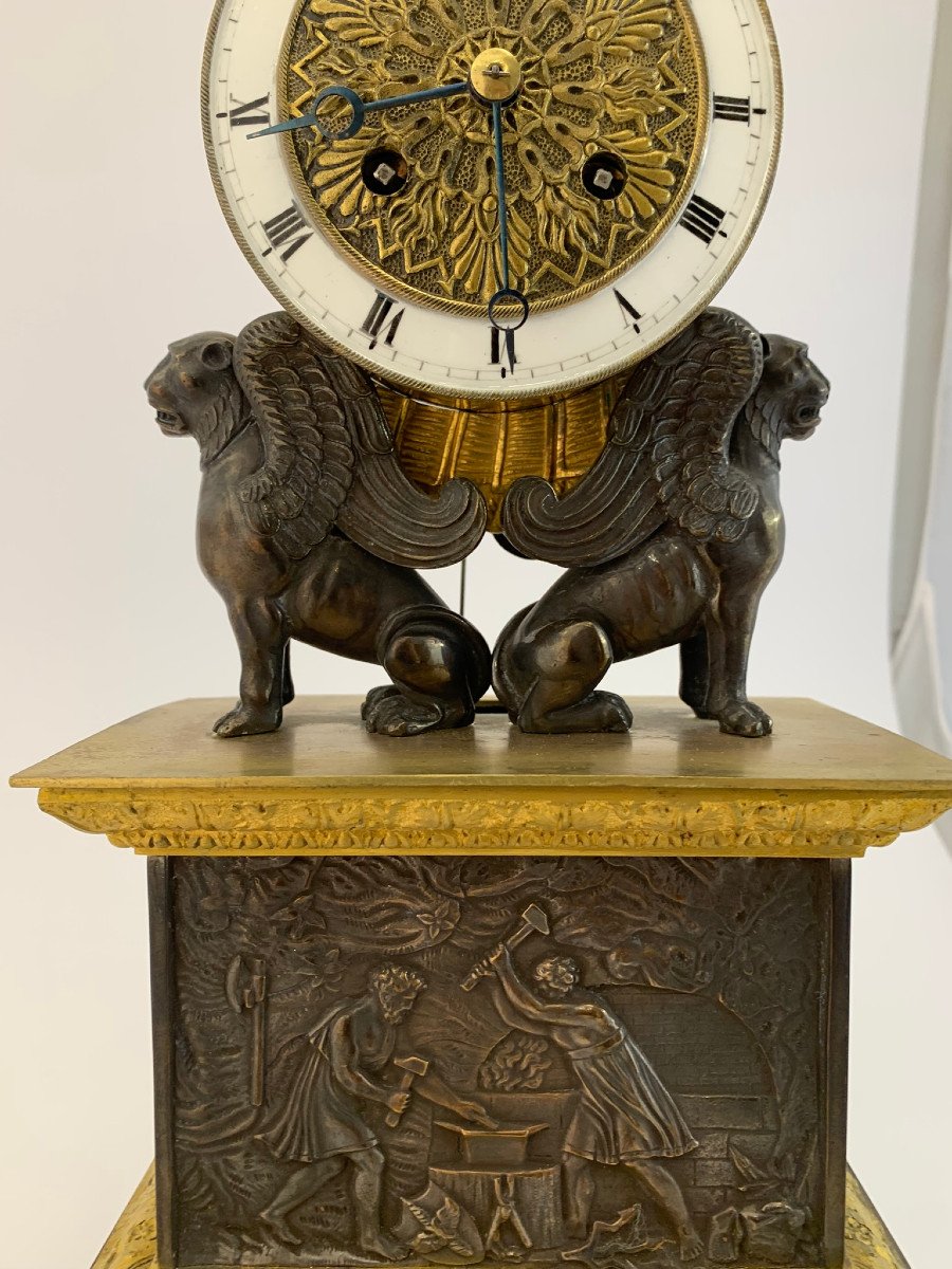 First Half Of The 19th Century Napoleon Pendulum Table Clock -photo-3