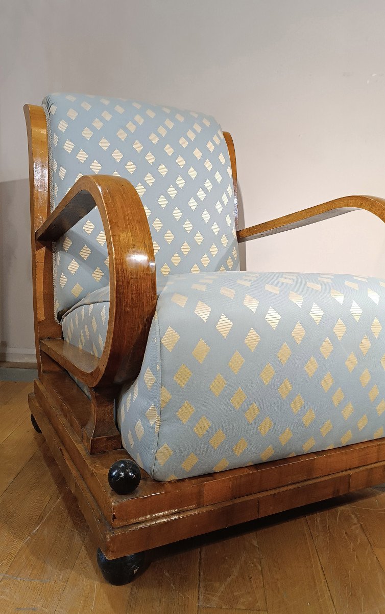 PAIRE DE FAUTEUILS ART DÉCO DES ANNÉES ‘30 DU 20ème SIÈCLE-photo-3