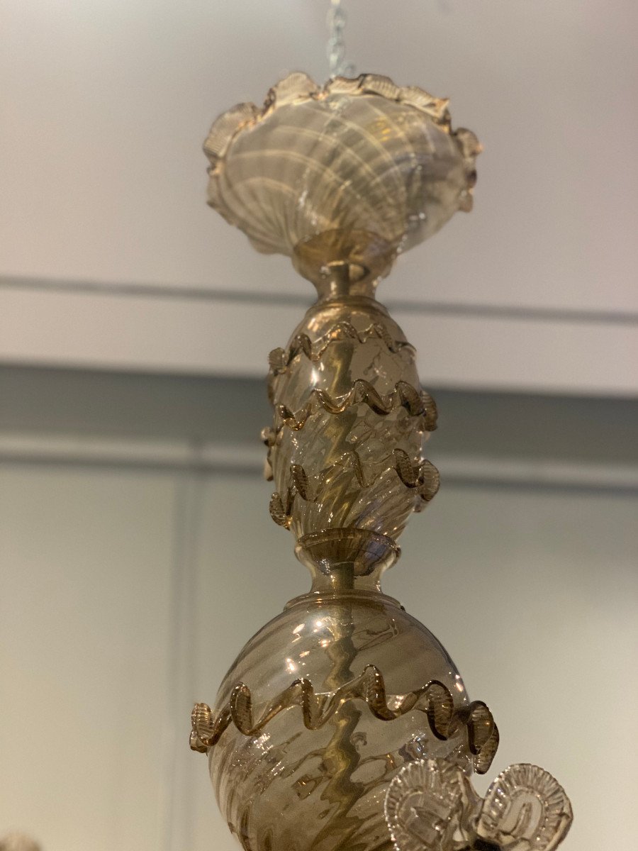 1930s 20th Century Venini Liberty Chandelier -photo-5
