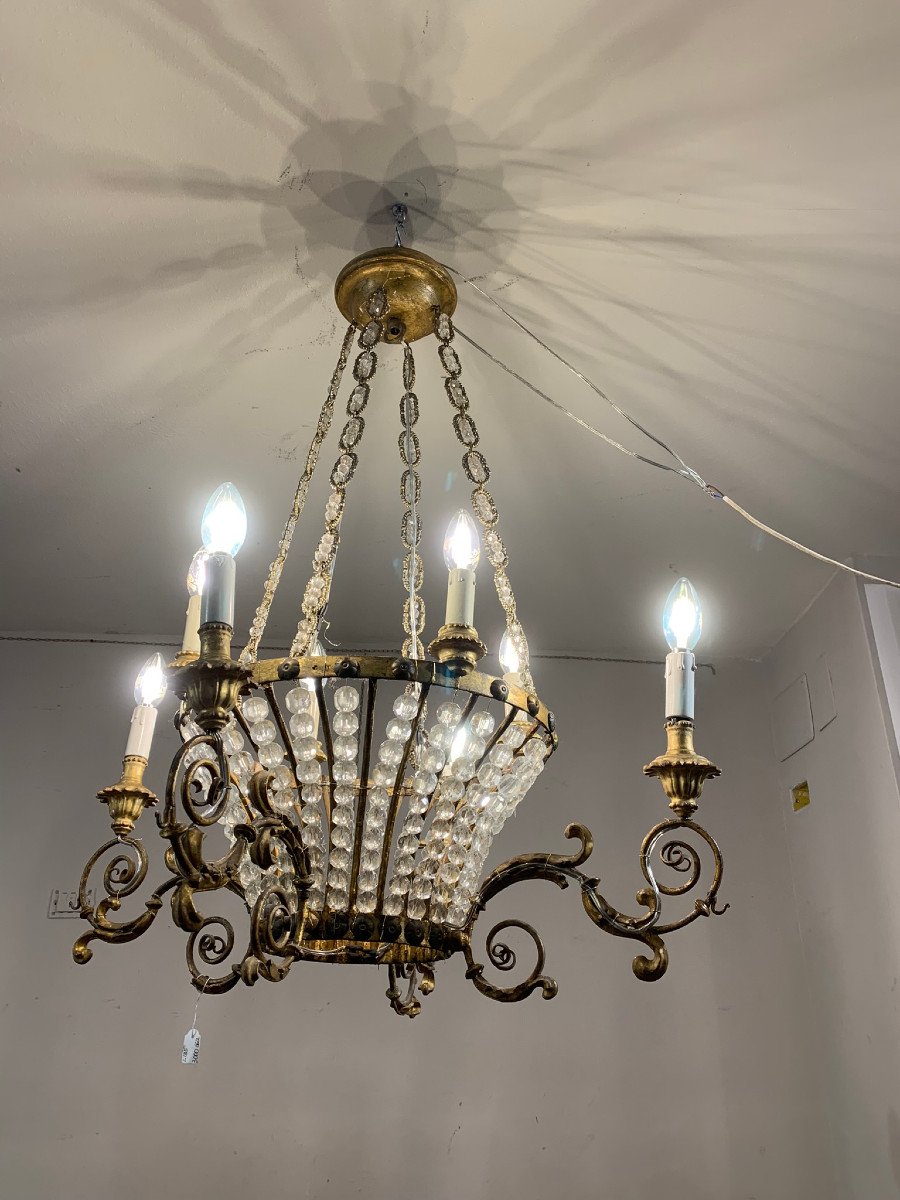 Early 19th Century Basket Chandelier -photo-7