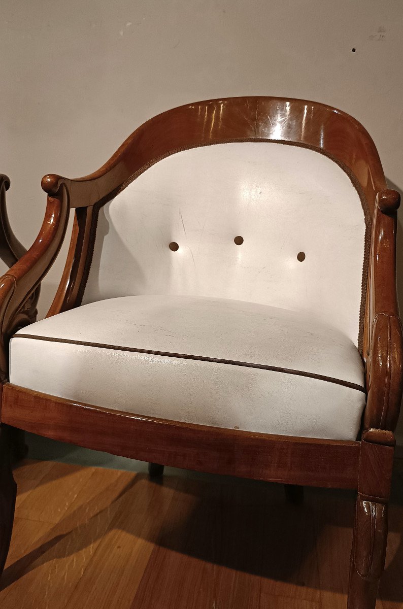 PAIRE DE FAUTEUILS JACOB DU DÉBUT DU 19ème SIÈCLE-photo-3