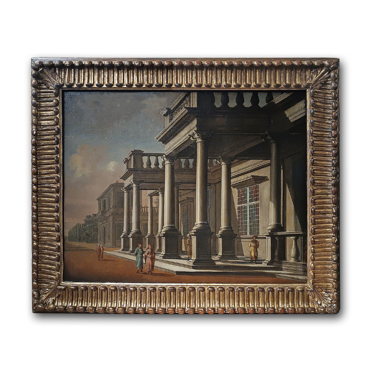 Second Half Of The 18th Century Painting With Architectural Caprice