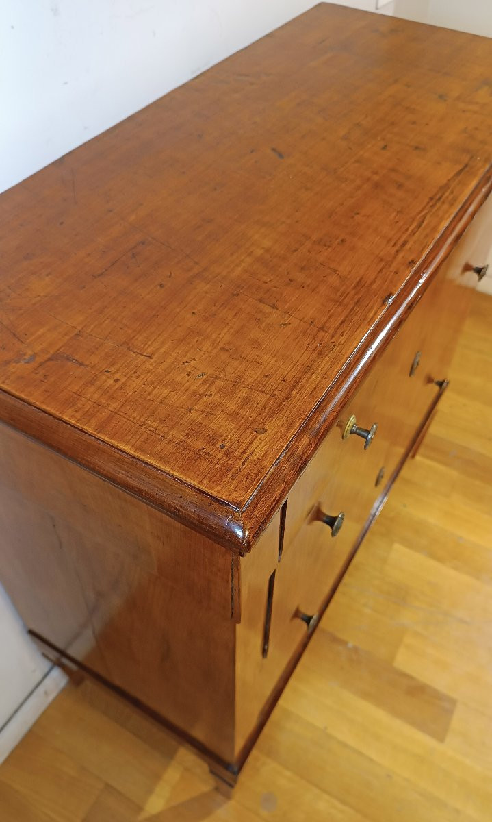 Late 18th Century Tuscan Neoclassical Chest Of Drawers In Cherry-photo-5