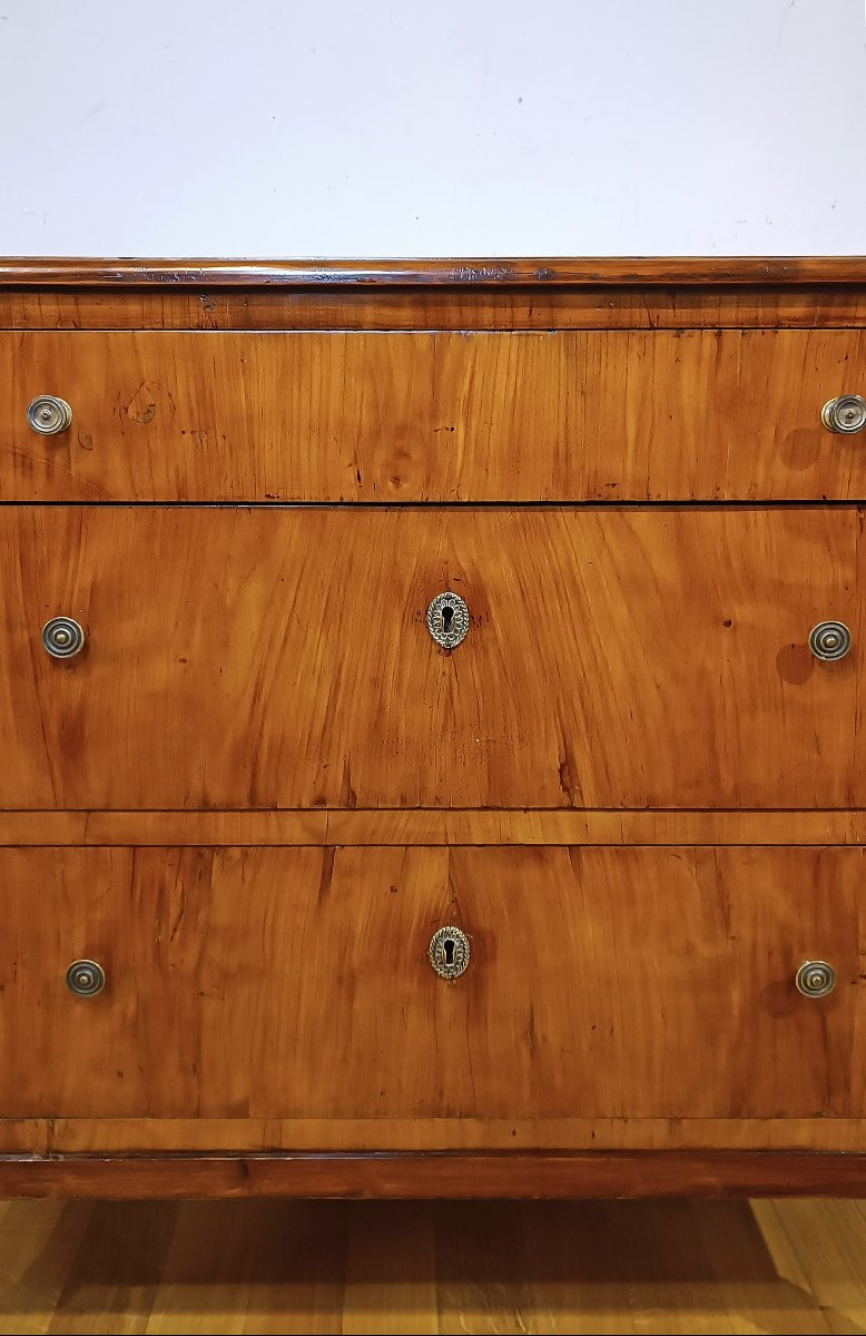 Late 18th Century Tuscan Neoclassical Chest Of Drawers In Cherry-photo-7