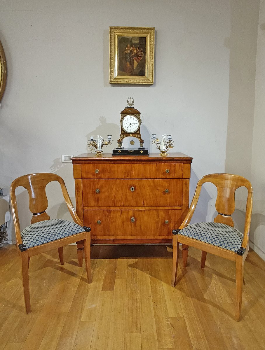 First Half Of The 19th Century Charles X Small Armchairs In Walnut -photo-6