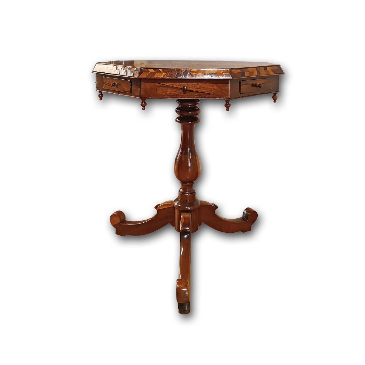 First 19th Century Charles X Coffee Table With Inlaid Top 
