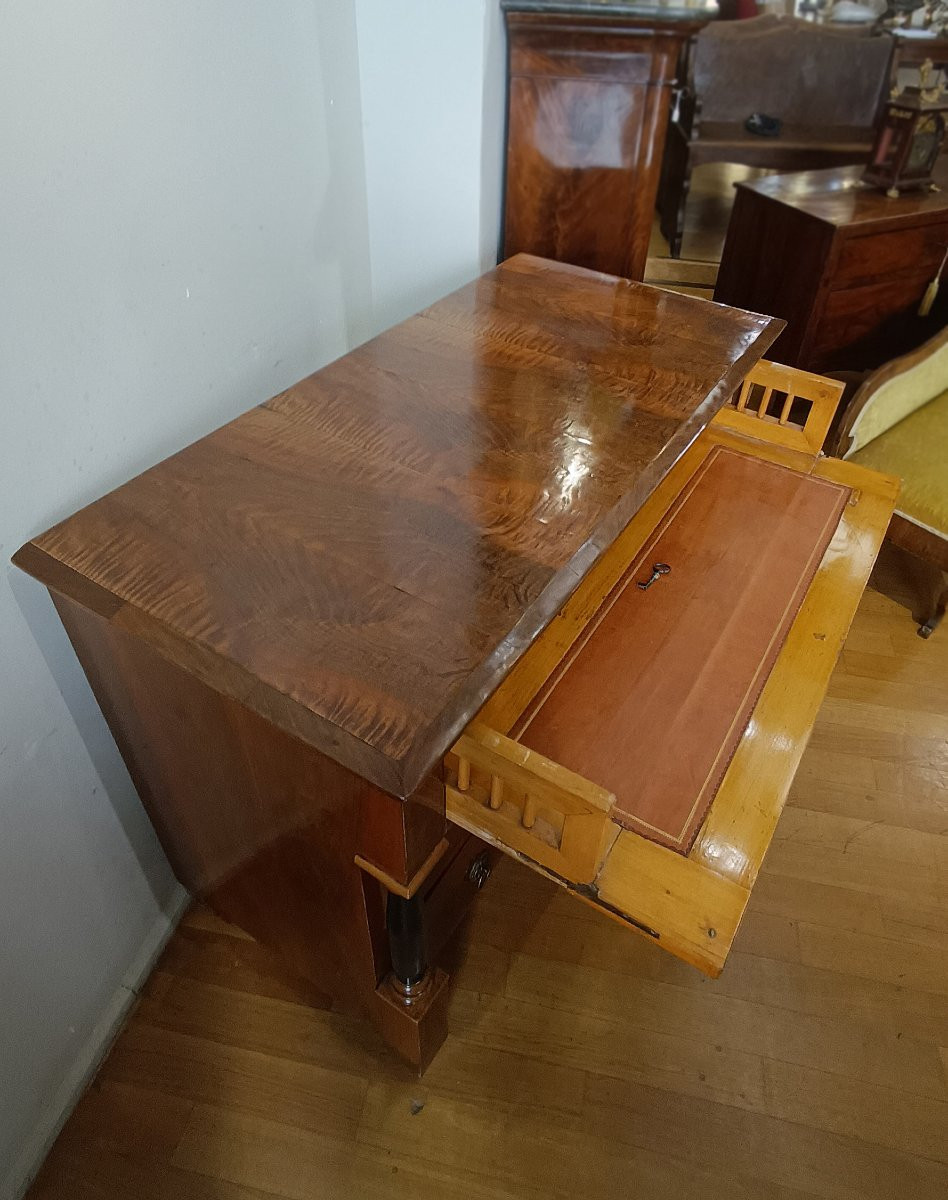 COMMODE EMPIRE AVEC BUREAU À ABATTANTS FIN 18ème-DÉBUT 19ème SIÈCLE-photo-1