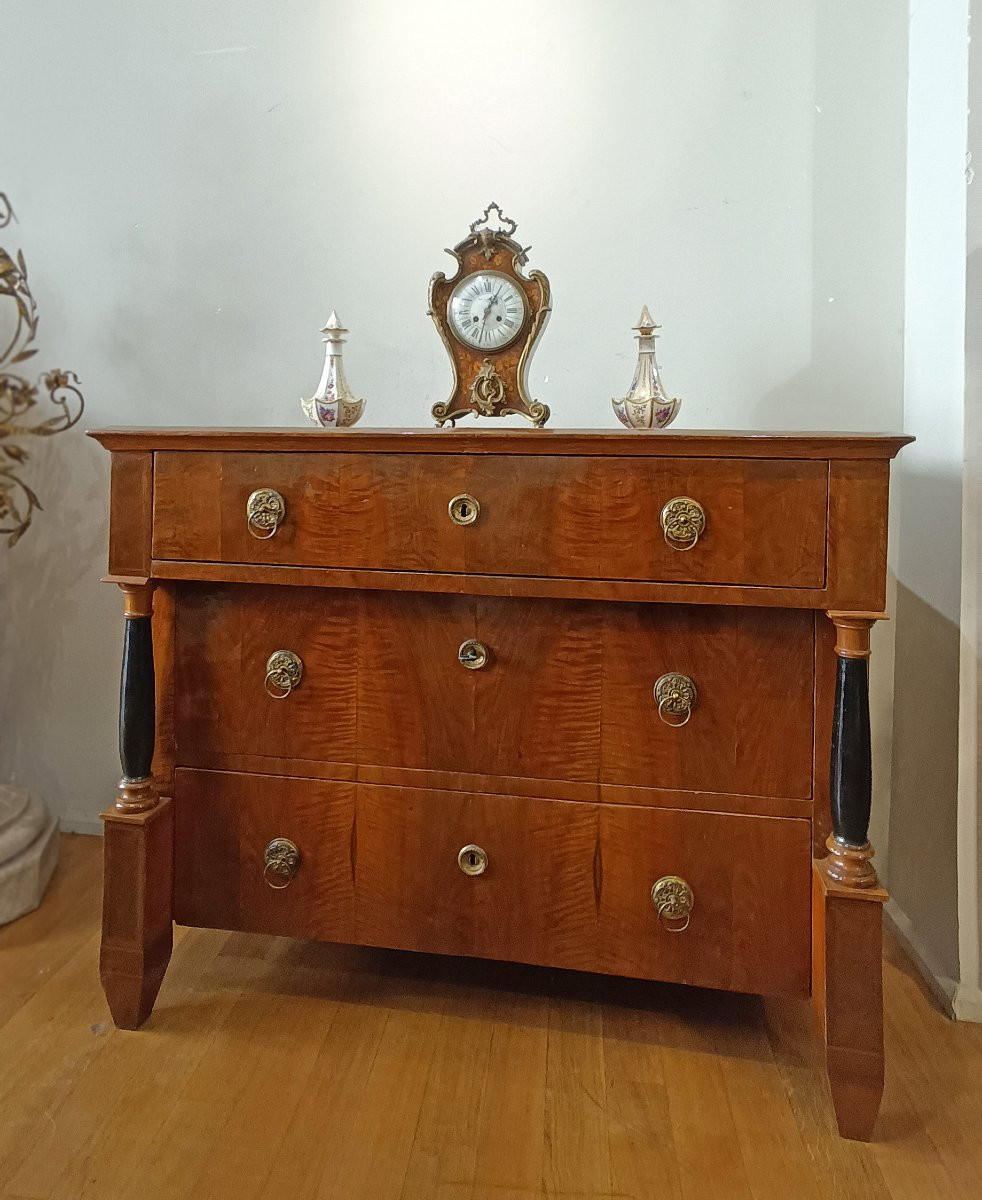 COMMODE EMPIRE AVEC BUREAU À ABATTANTS FIN 18ème-DÉBUT 19ème SIÈCLE-photo-6