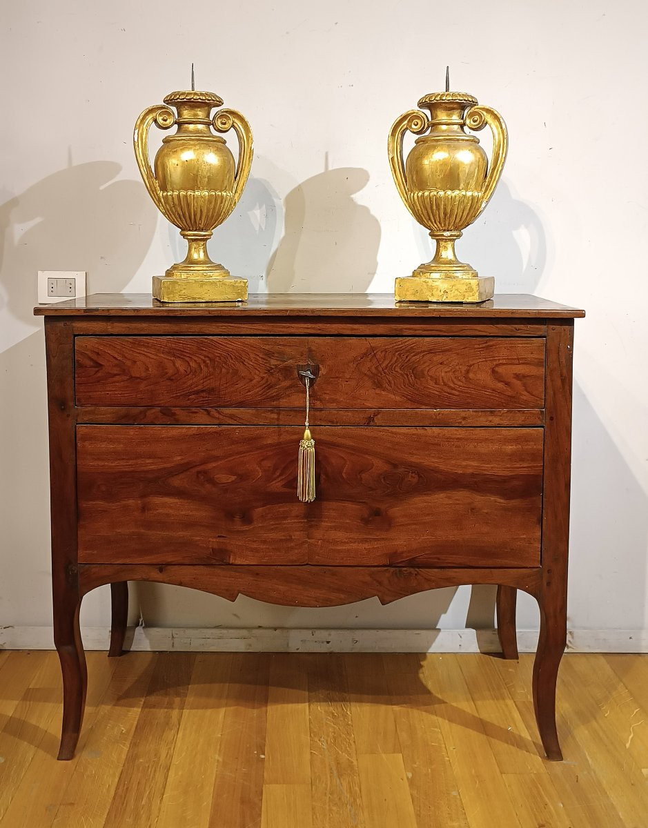 Second Half Of The 18th Century Cherry Drawer Louis XV-xvi -photo-6