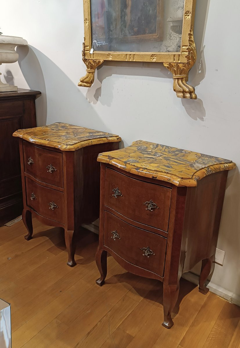 18th Century Pair Of Louis XV Bedside Tables-photo-2
