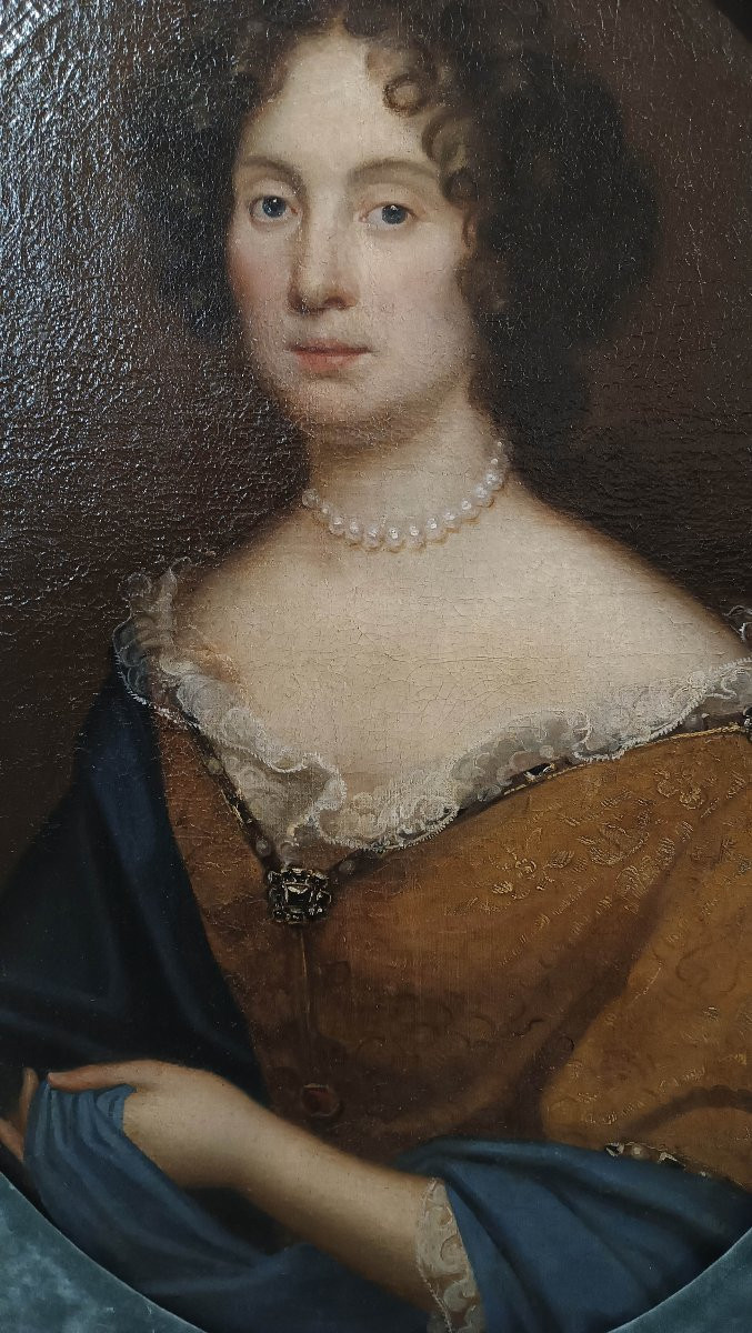 18th Century Portrait Of The Ginori Marquise-photo-3