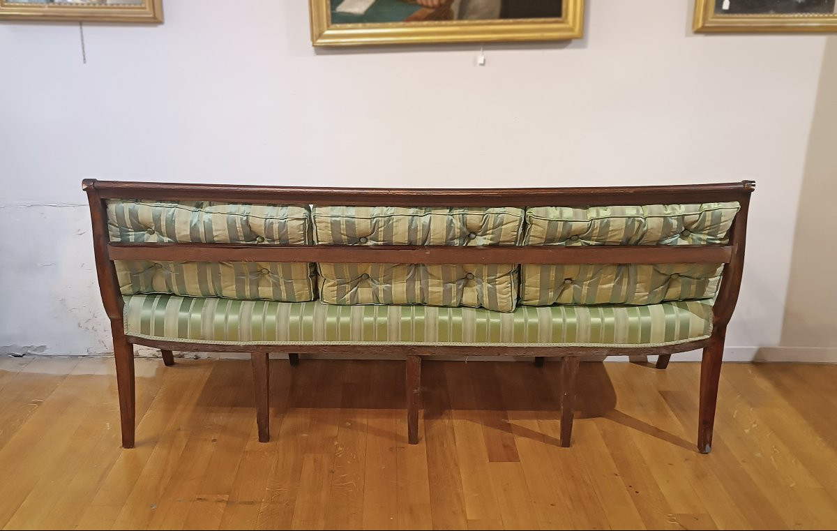 CANAPÉ NÉOCLASSIQUE EN NOYER FIN DU 18ème SIÈCLE-photo-4