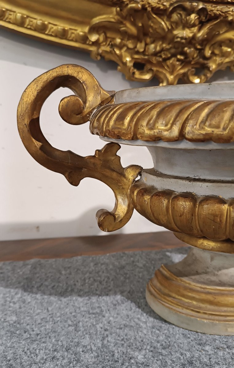 End Of The 18th Century Neoclassic Palm Holder Vase-photo-2
