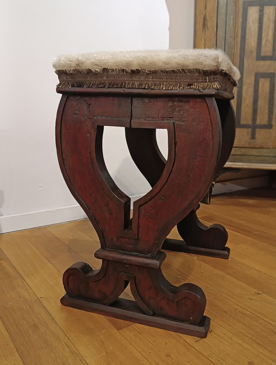 Pair Of 17th Century Faldstools Stools-photo-3