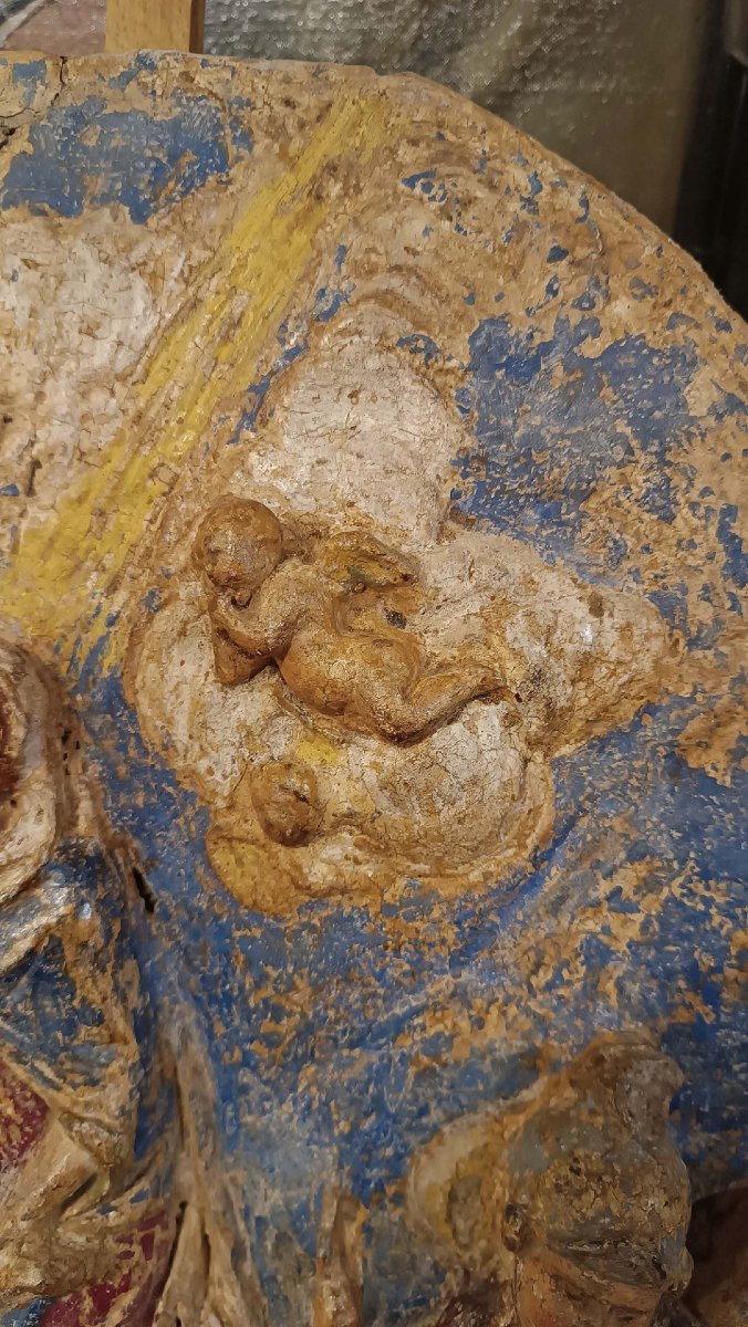 STUC POLYCHROME RENAISSANCE MILIEU DU 16ème SIÈCLE-photo-2