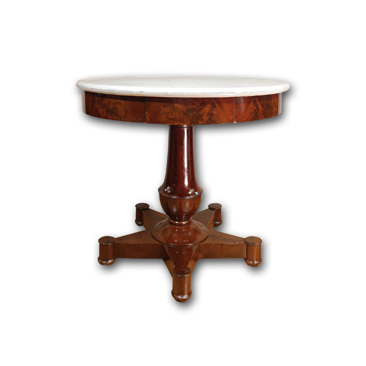 First Half Of The 19th Century Round Table In Mahogany 