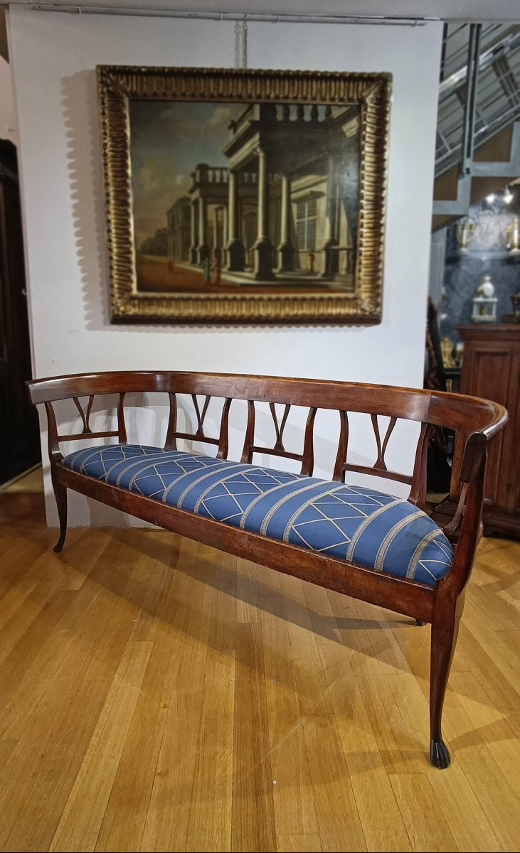 Late 18th Century Directory Walnut Sofa -photo-2