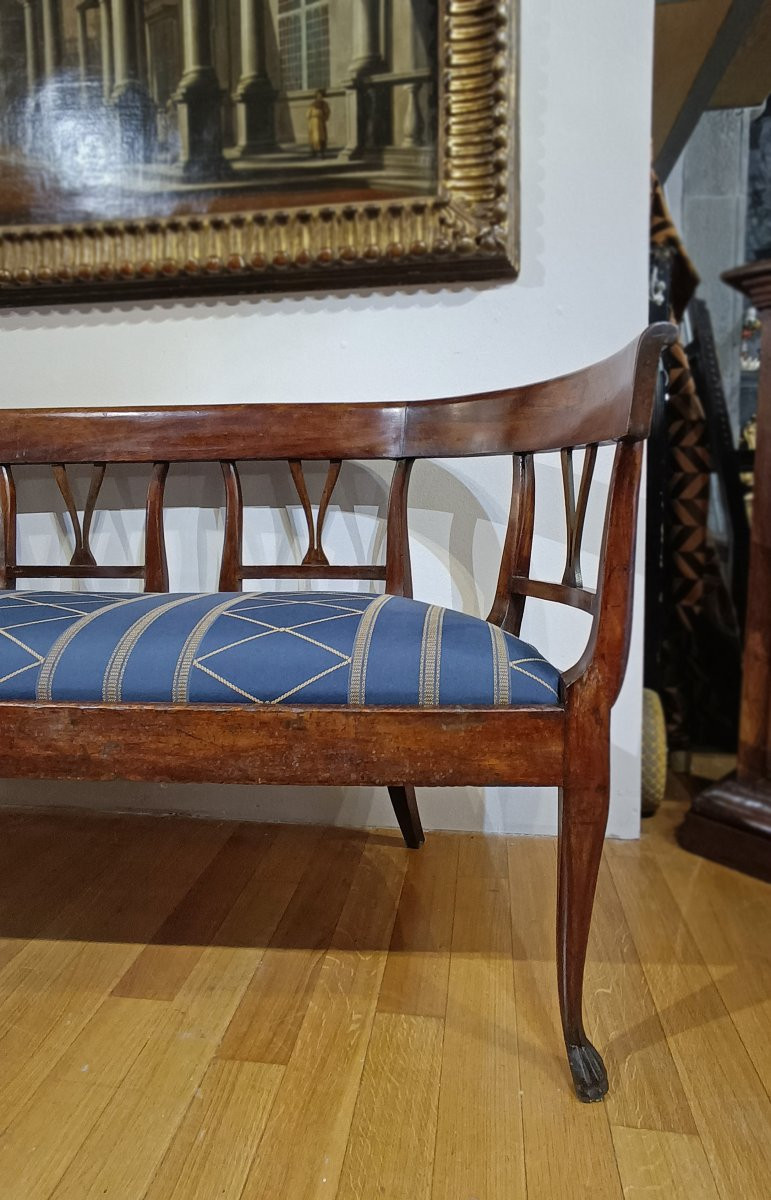 Late 18th Century Directory Walnut Sofa -photo-2