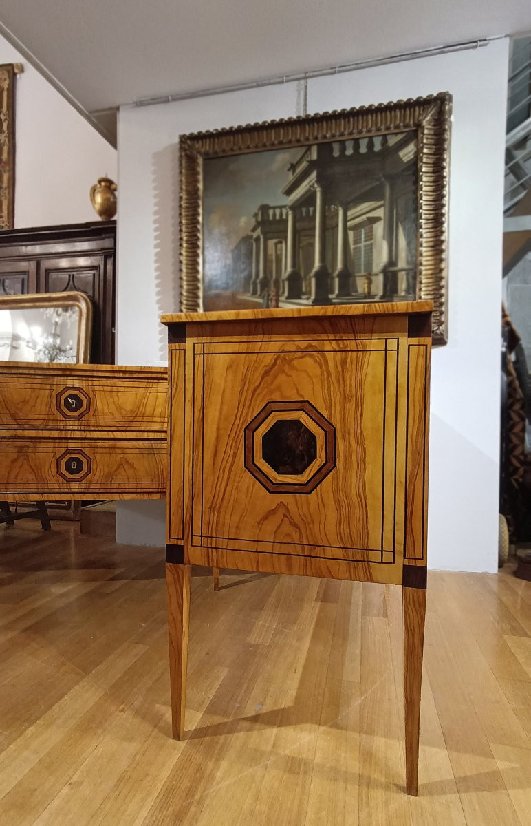 Second Half Of The 19th Century Pair Of Neoclassical-style Chest Of Drawers-photo-1
