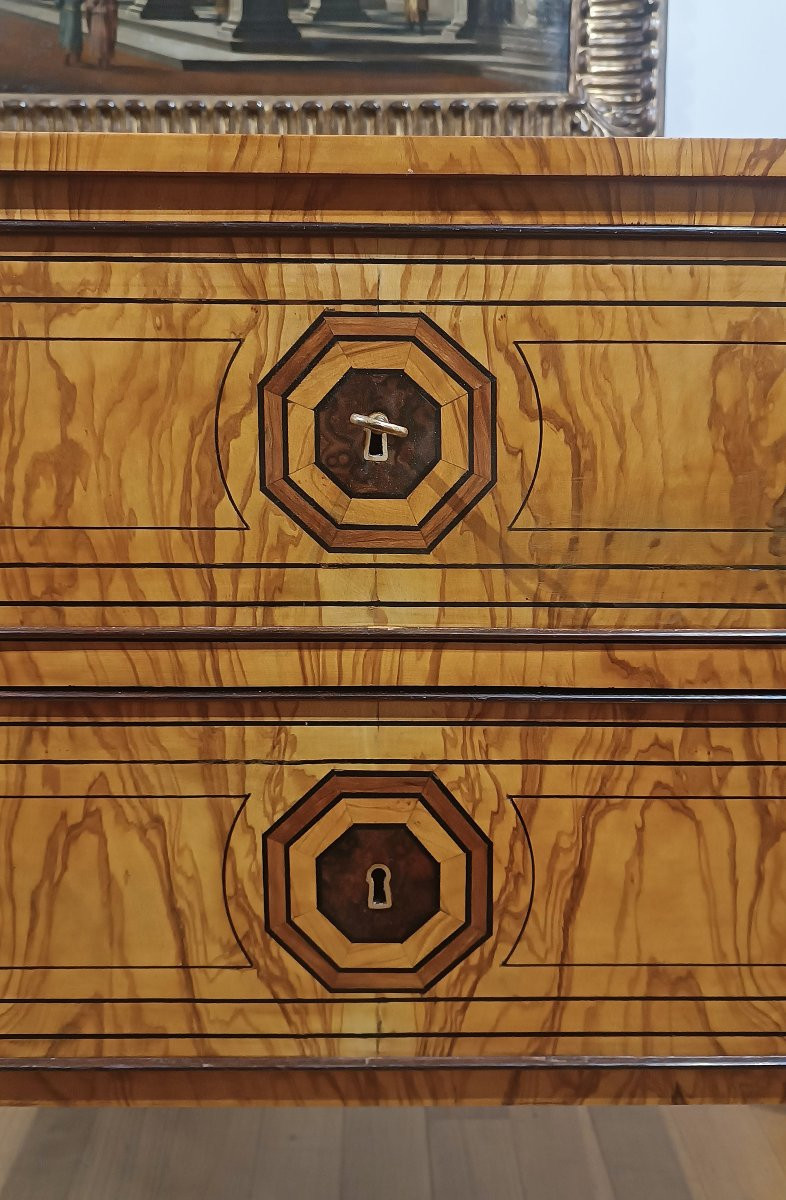 Second Half Of The 19th Century Pair Of Neoclassical-style Chest Of Drawers-photo-2