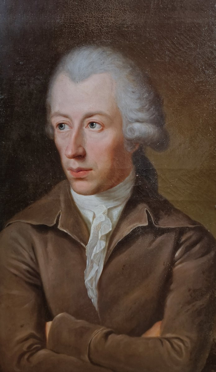 PORTRAIT DE JOHANN CASPAR SCHWEIRER SECONDE MOITIÉ DU 18ème SIÈCLE-photo-4