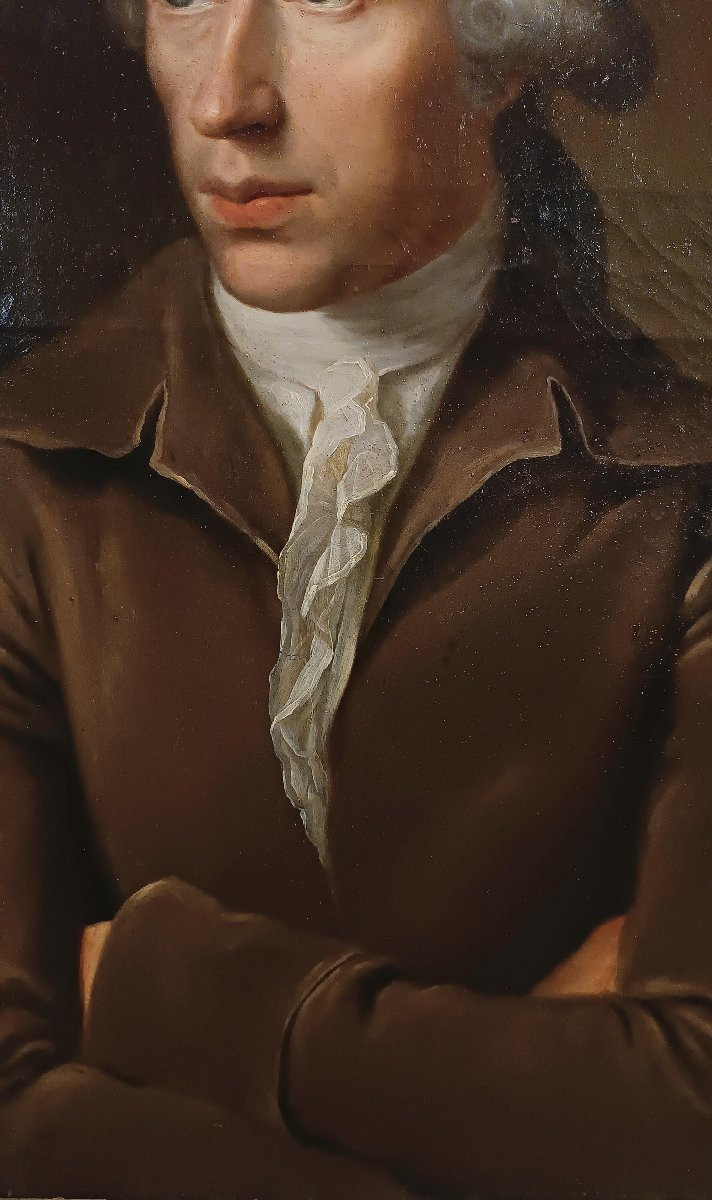 PORTRAIT DE JOHANN CASPAR SCHWEIRER SECONDE MOITIÉ DU 18ème SIÈCLE-photo-1