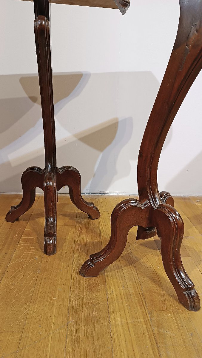 Pair Of 19th Century Gueridon Console Tables-photo-2
