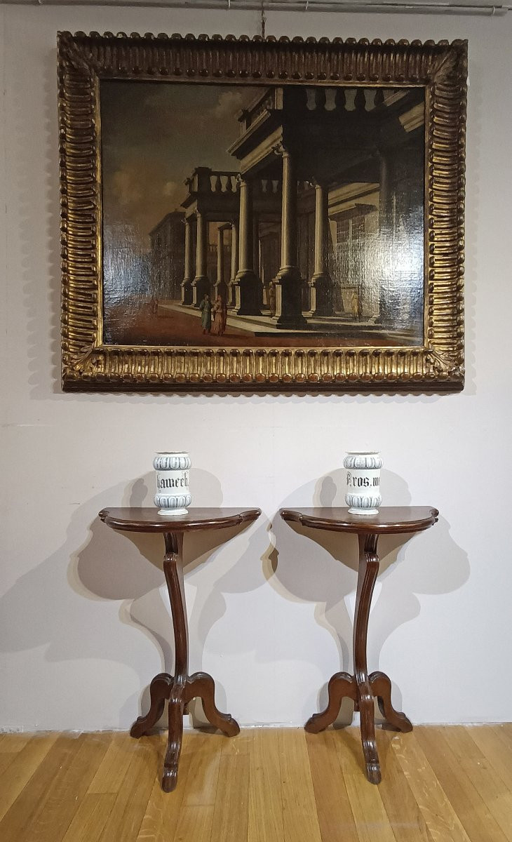 Pair Of 19th Century Gueridon Console Tables-photo-6