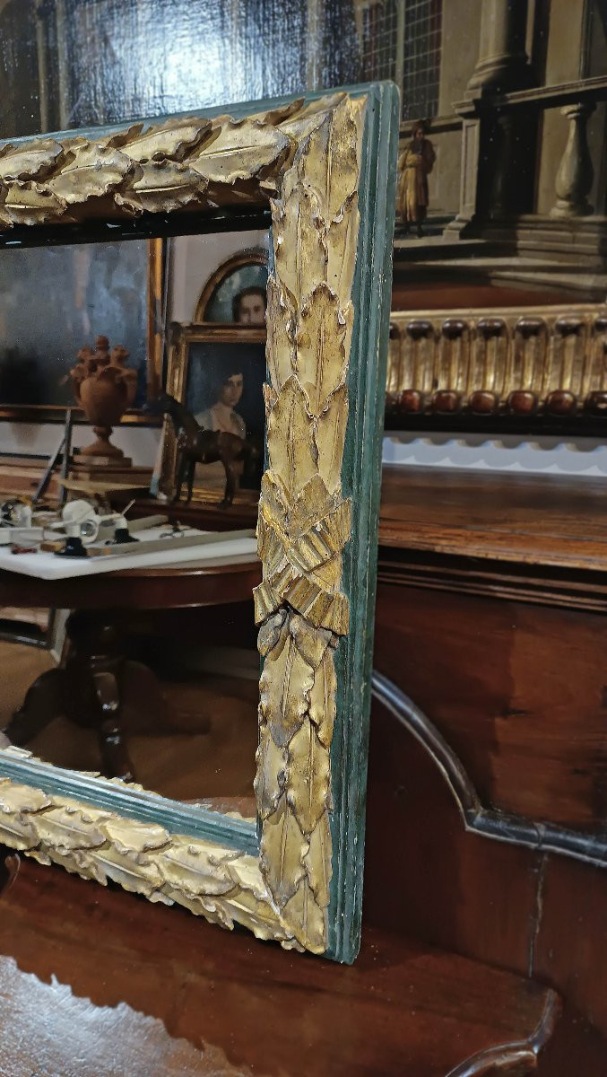 MIROIR RECTANGULAIRE NÉOCLASSIQUE SECONDE MOITIÉ DU 18ème SIÈCLE-photo-3