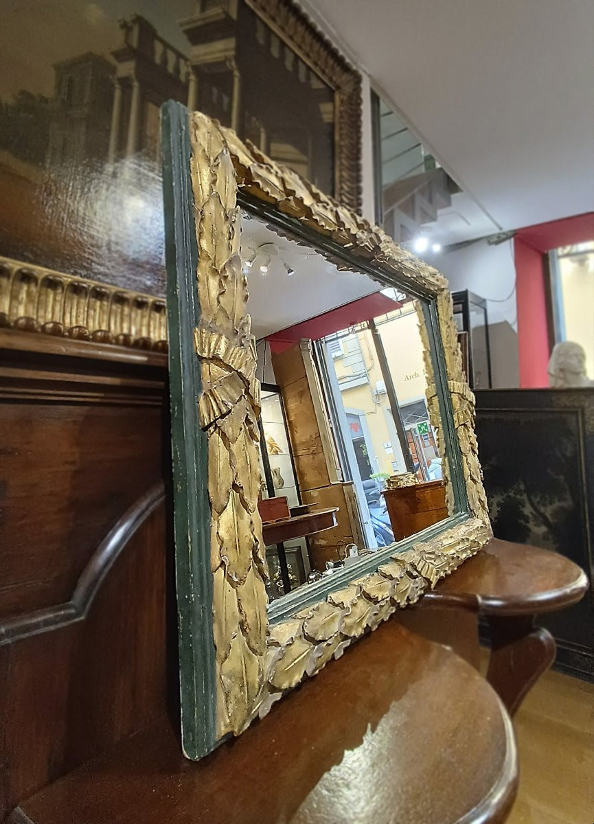 MIROIR RECTANGULAIRE NÉOCLASSIQUE SECONDE MOITIÉ DU 18ème SIÈCLE-photo-5