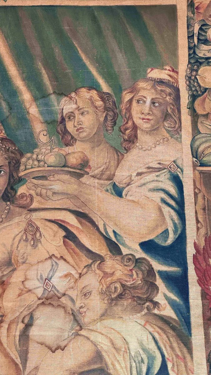Second Half Of The 19th Century Large Painting With Anthony And Cleopatra-photo-1