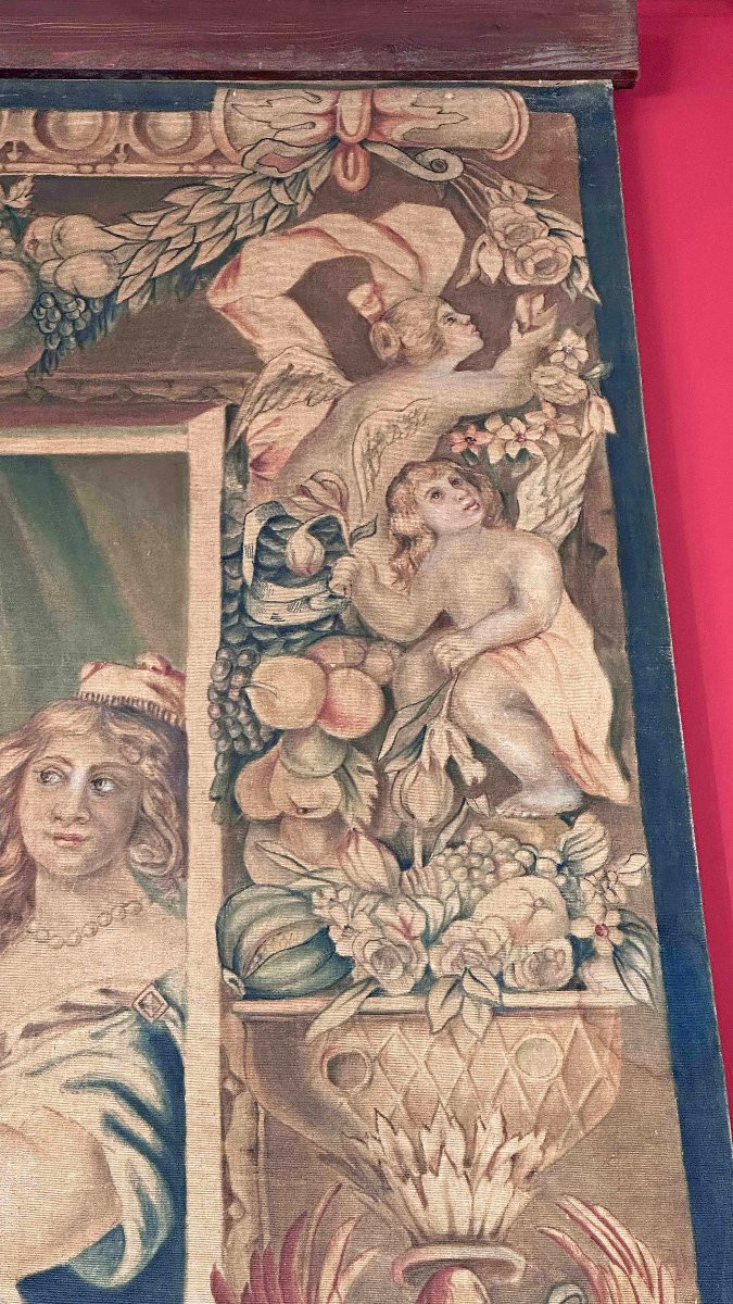 Second Half Of The 19th Century Large Painting With Anthony And Cleopatra-photo-7