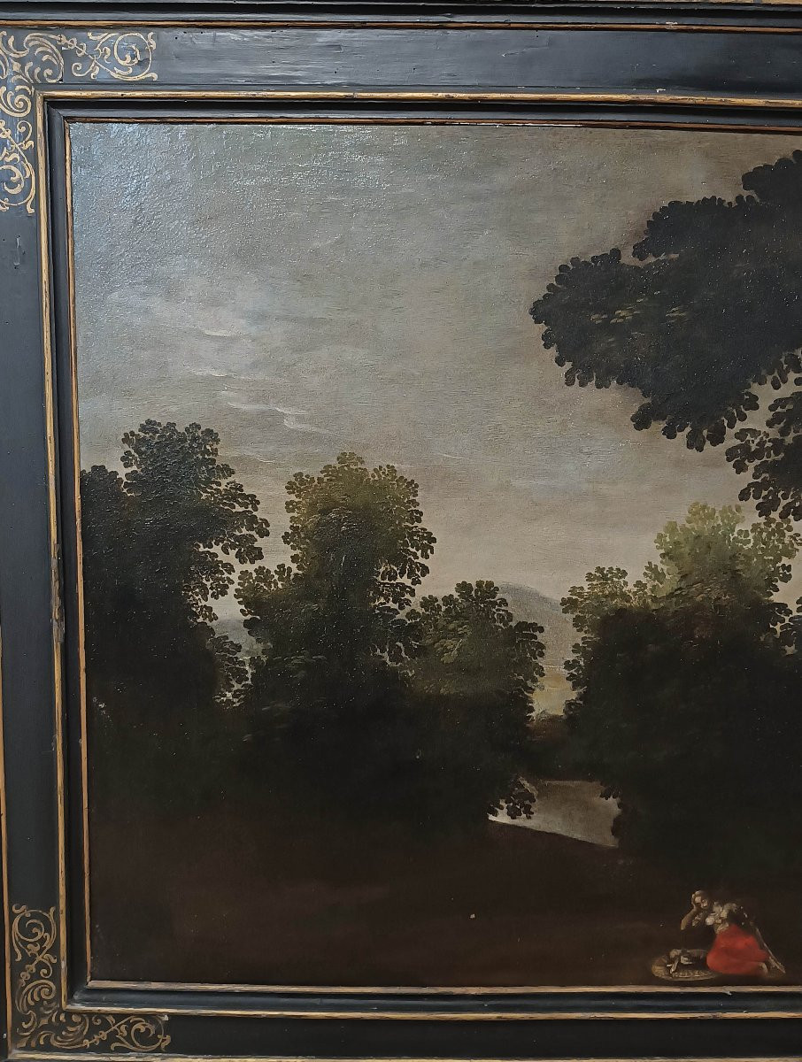 PEINTURE DE PAYSAGE ET FIGURES DE LA FIN DU 17ème SIÈCLE-photo-4