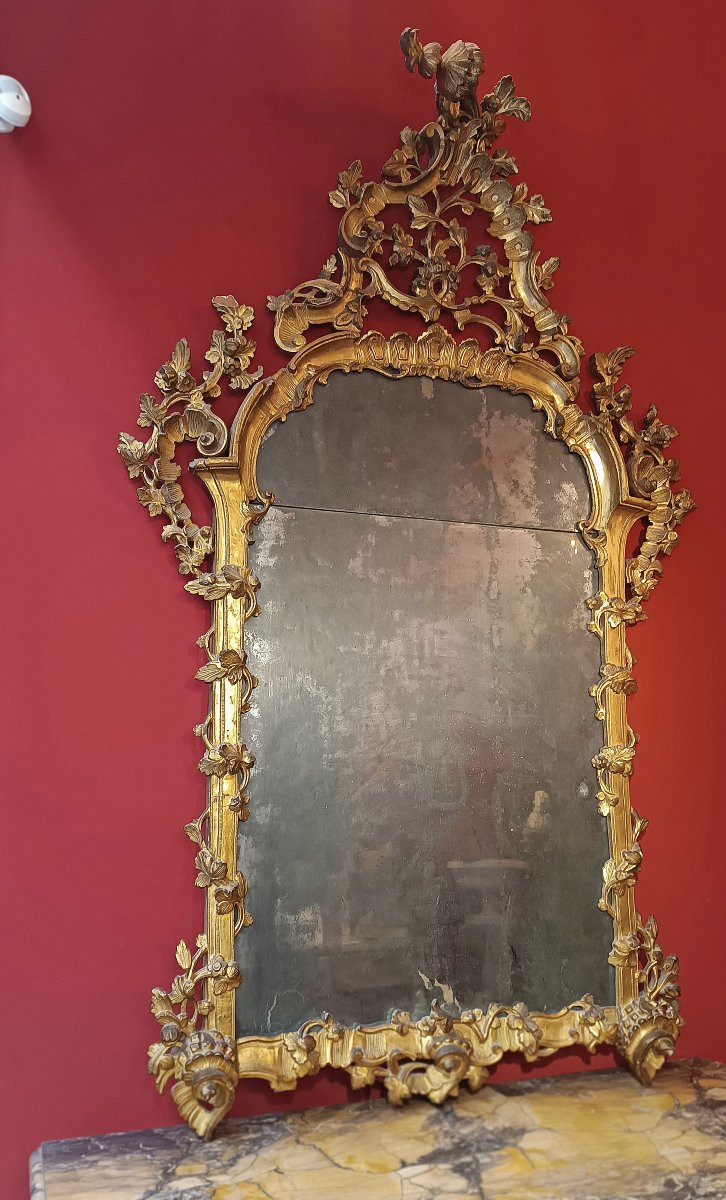 Mid-18th Century Louis XV Gilt Mirror-photo-2