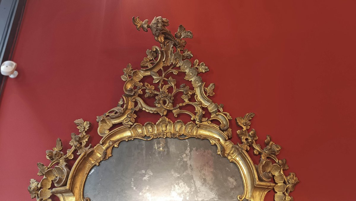Mid-18th Century Louis XV Gilt Mirror-photo-4